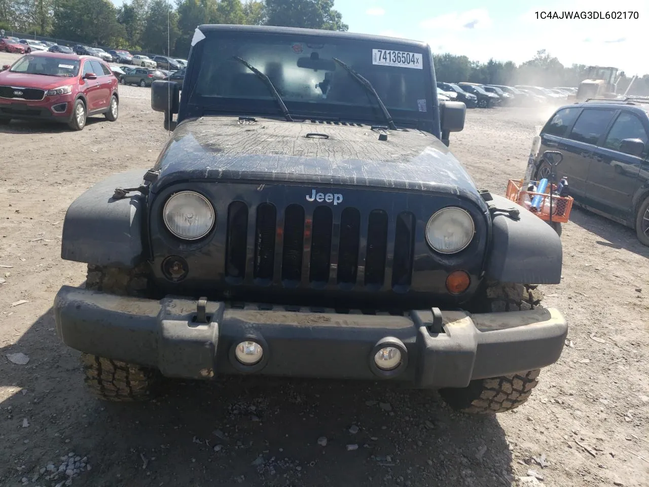 2013 Jeep Wrangler Sport VIN: 1C4AJWAG3DL602170 Lot: 74136504