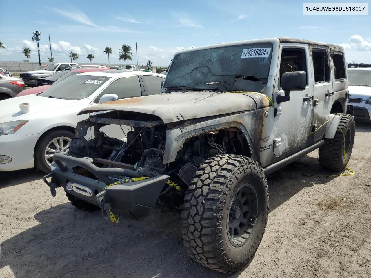 2013 Jeep Wrangler Unlimited Sahara VIN: 1C4BJWEG8DL618007 Lot: 74216324