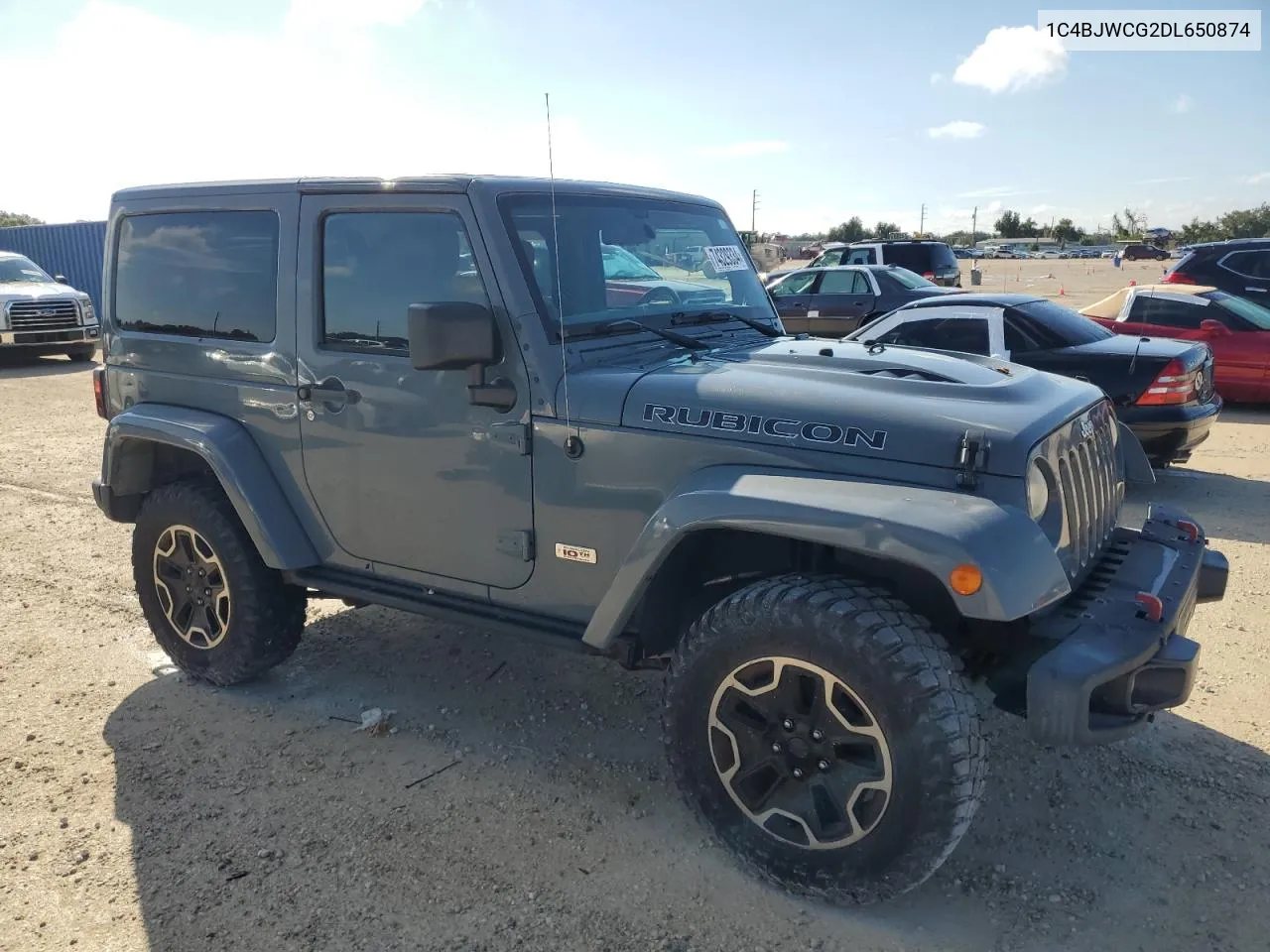 2013 Jeep Wrangler Rubicon VIN: 1C4BJWCG2DL650874 Lot: 74329334