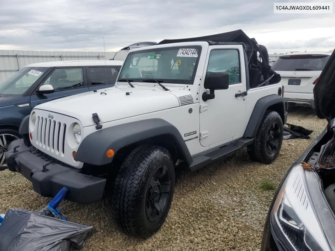 2013 Jeep Wrangler Sport VIN: 1C4AJWAGXDL609441 Lot: 74342144