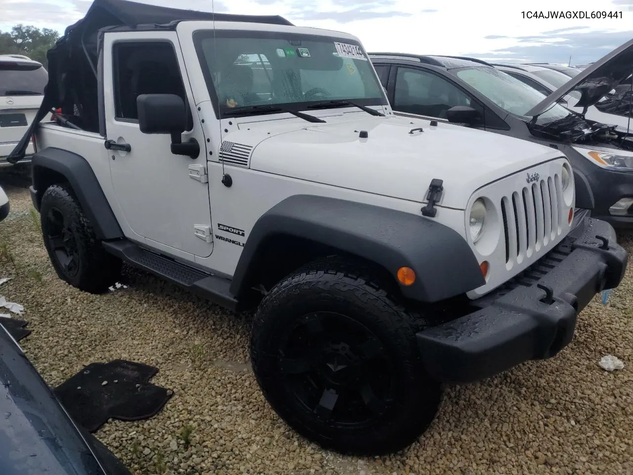 2013 Jeep Wrangler Sport VIN: 1C4AJWAGXDL609441 Lot: 74342144