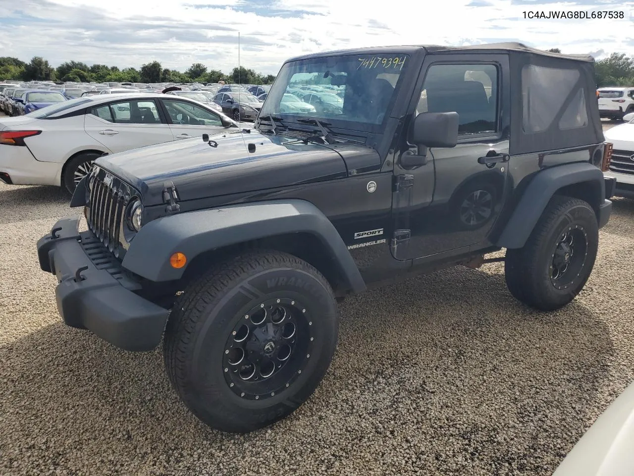 2013 Jeep Wrangler Sport VIN: 1C4AJWAG8DL687538 Lot: 74479394