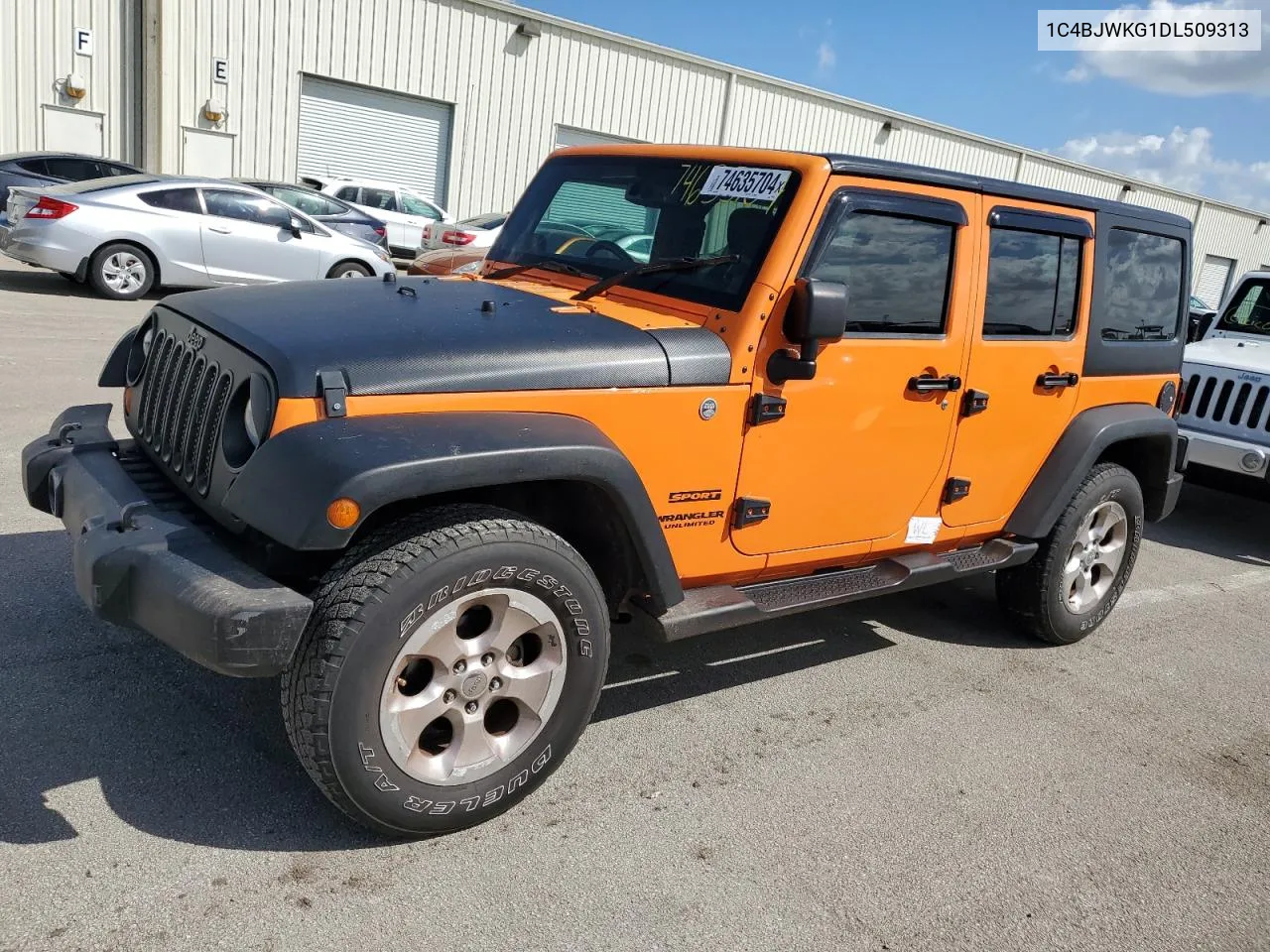 2013 Jeep Wrangler Unlimited Sport VIN: 1C4BJWKG1DL509313 Lot: 74635704