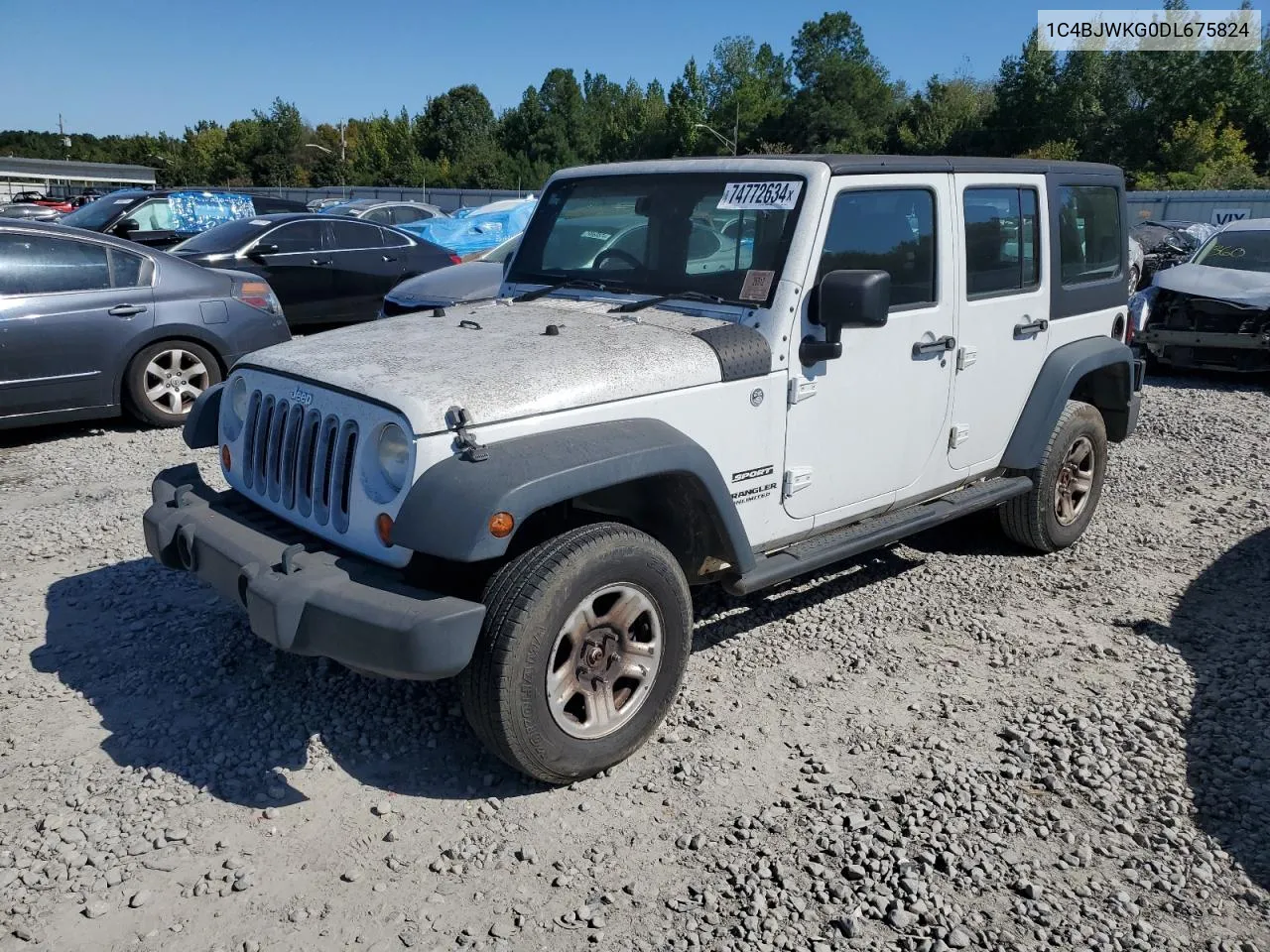 2013 Jeep Wrangler Unlimited Sport VIN: 1C4BJWKG0DL675824 Lot: 74772634