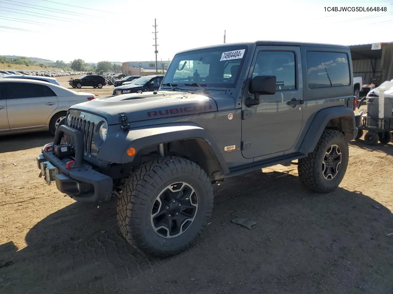 2013 Jeep Wrangler Rubicon VIN: 1C4BJWCG5DL664848 Lot: 74904404