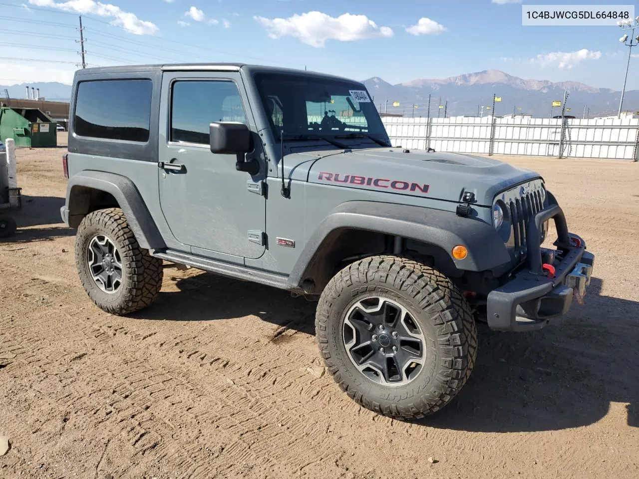 2013 Jeep Wrangler Rubicon VIN: 1C4BJWCG5DL664848 Lot: 74904404