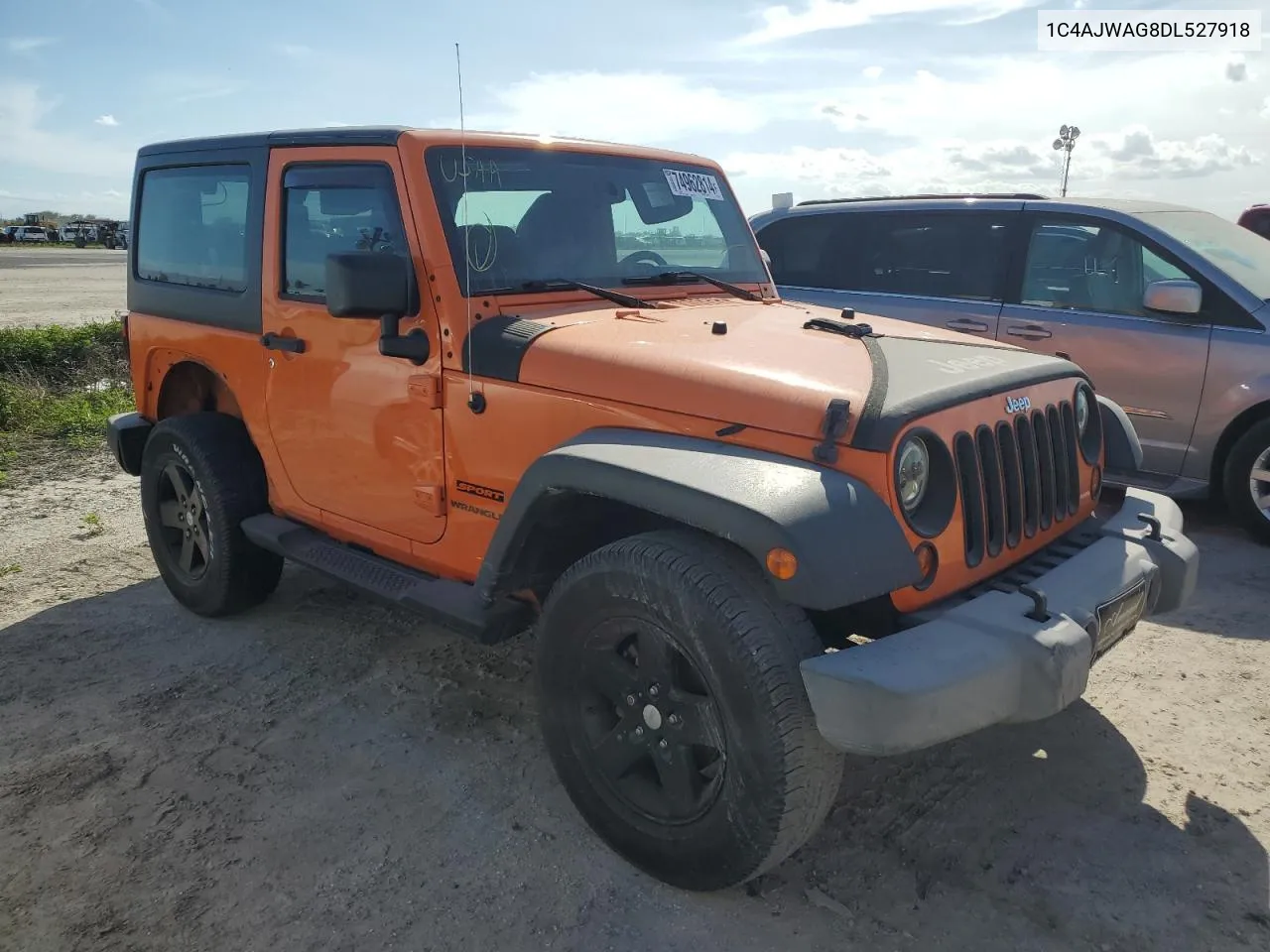 2013 Jeep Wrangler Sport VIN: 1C4AJWAG8DL527918 Lot: 74962814