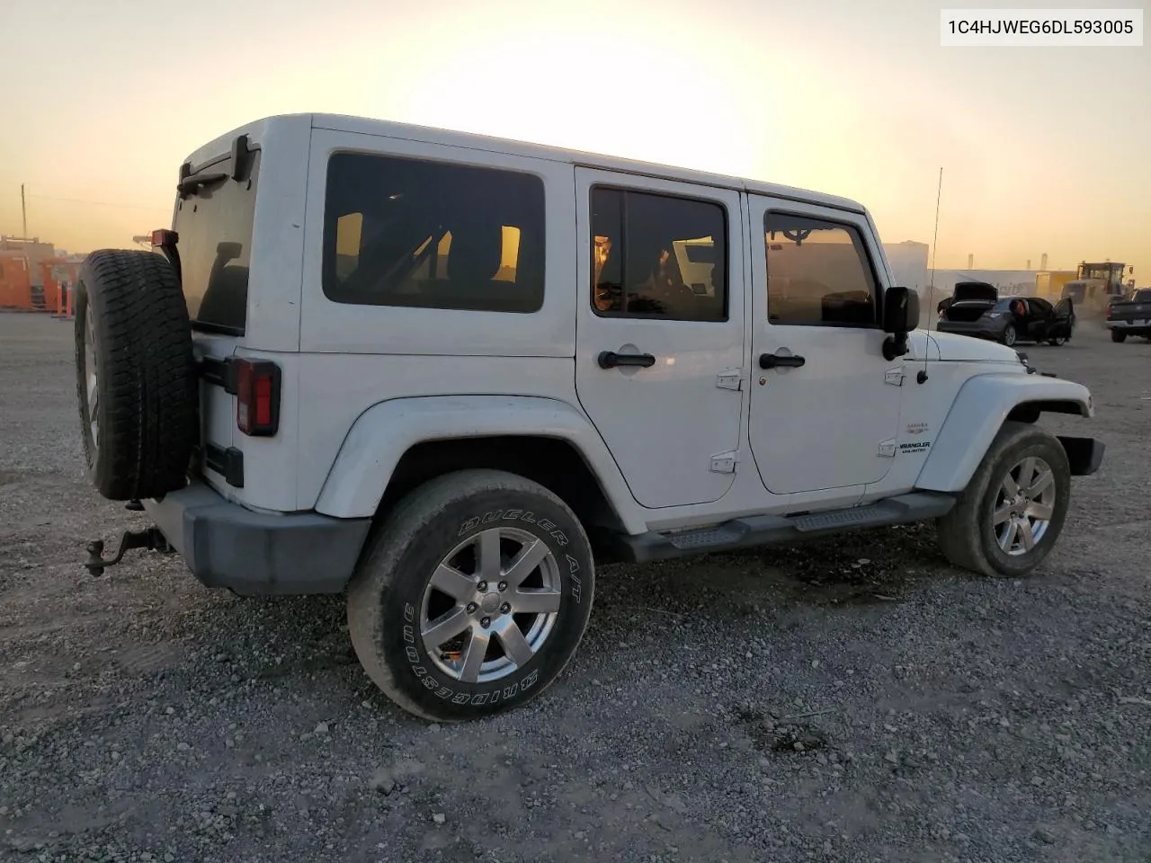 2013 Jeep Wrangler Unlimited Sahara VIN: 1C4HJWEG6DL593005 Lot: 74996314