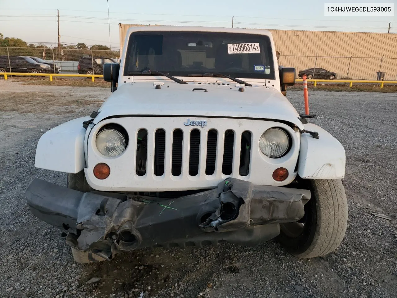 2013 Jeep Wrangler Unlimited Sahara VIN: 1C4HJWEG6DL593005 Lot: 74996314