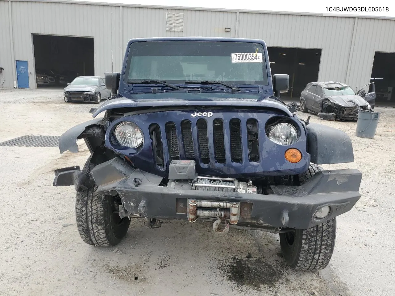 2013 Jeep Wrangler Unlimited Sport VIN: 1C4BJWDG3DL605618 Lot: 75000354