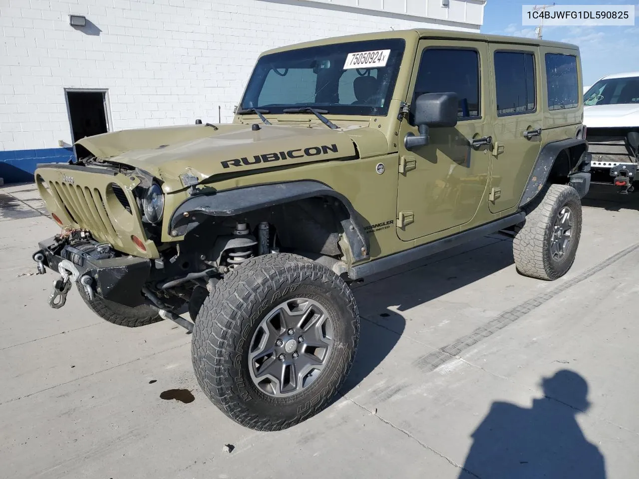 2013 Jeep Wrangler Unlimited Rubicon VIN: 1C4BJWFG1DL590825 Lot: 75050924