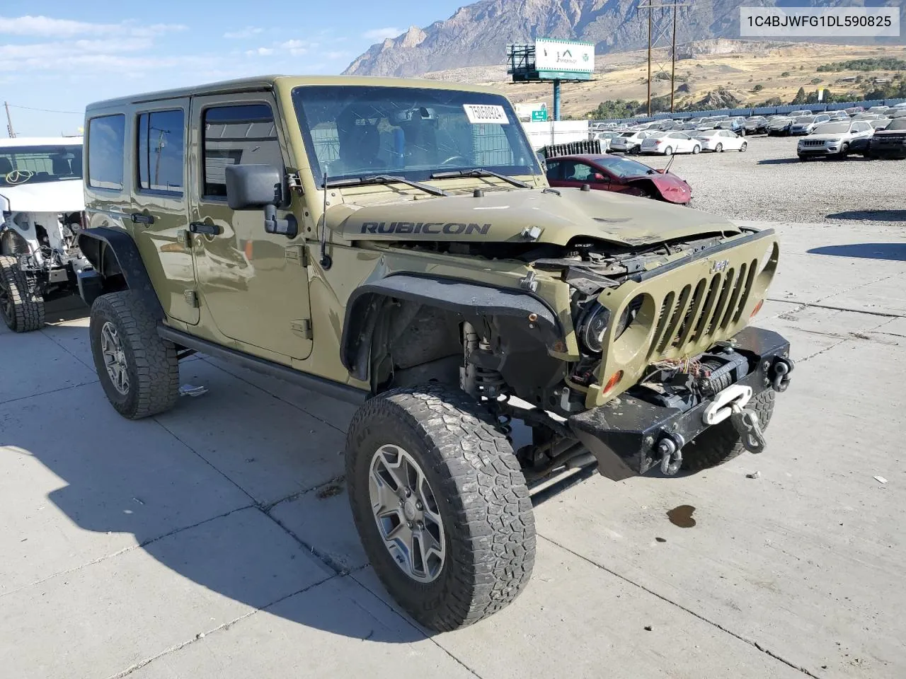 2013 Jeep Wrangler Unlimited Rubicon VIN: 1C4BJWFG1DL590825 Lot: 75050924