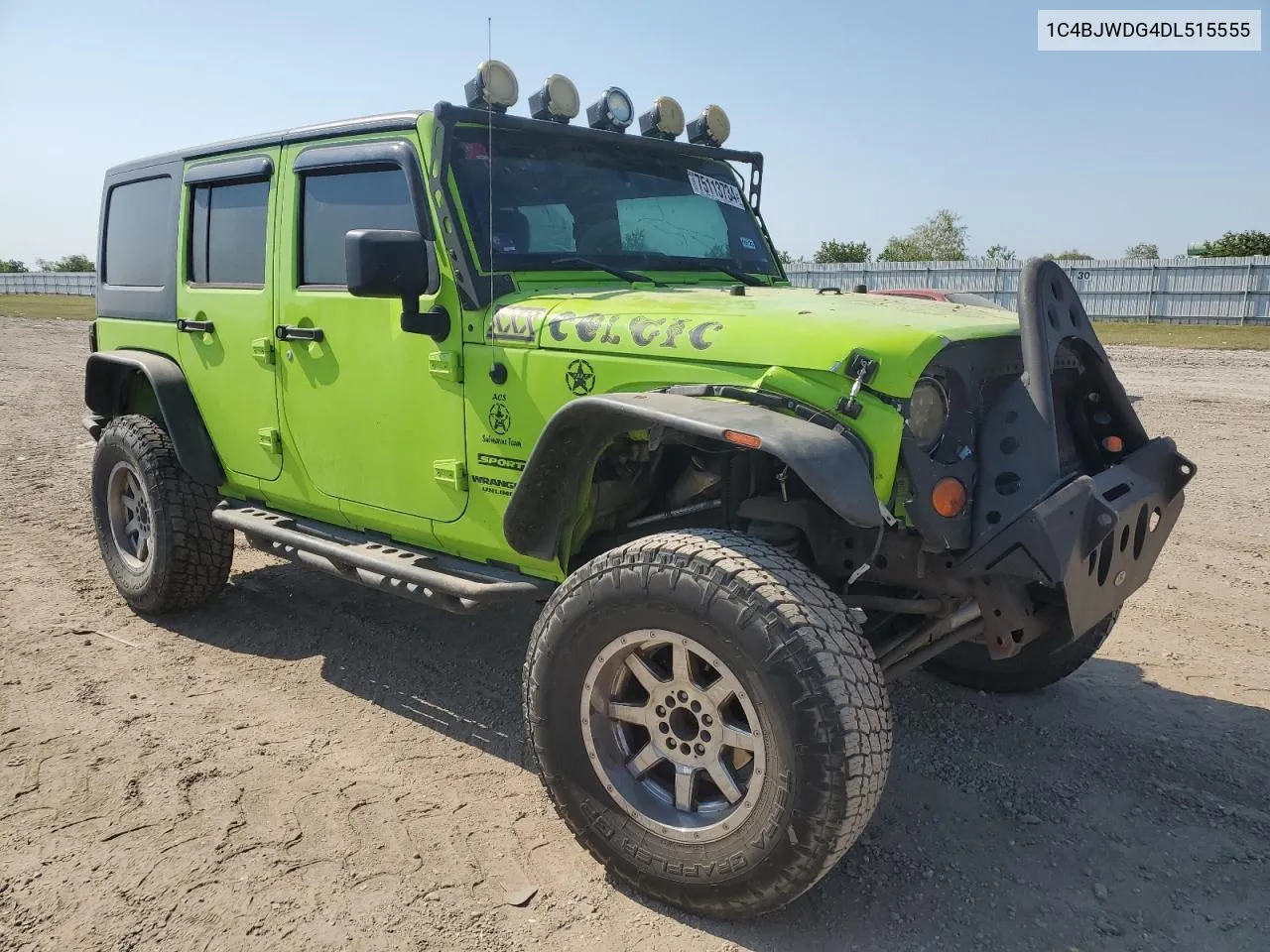 2013 Jeep Wrangler Unlimited Sport VIN: 1C4BJWDG4DL515555 Lot: 75113734