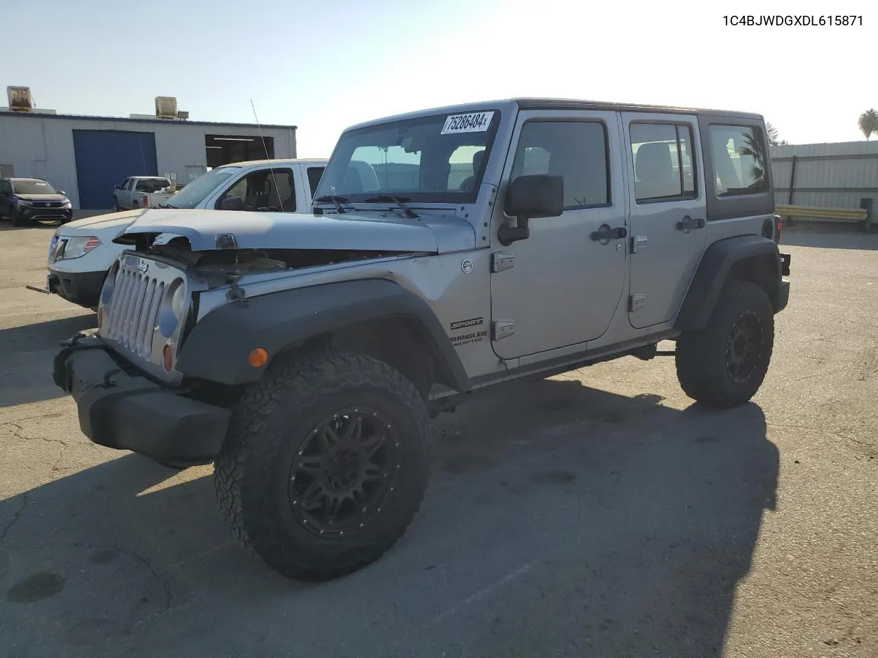 2013 Jeep Wrangler Unlimited Sport VIN: 1C4BJWDGXDL615871 Lot: 75286484