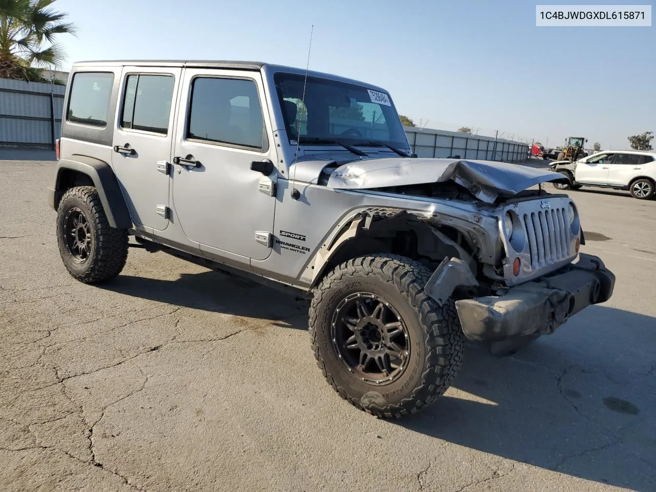 2013 Jeep Wrangler Unlimited Sport VIN: 1C4BJWDGXDL615871 Lot: 75286484