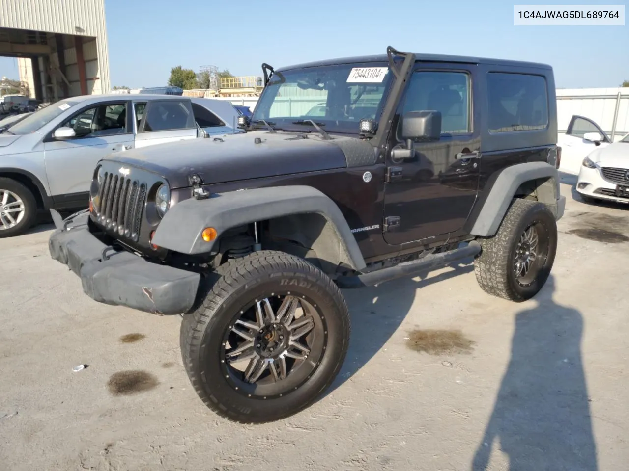 2013 Jeep Wrangler Sport VIN: 1C4AJWAG5DL689764 Lot: 75443104