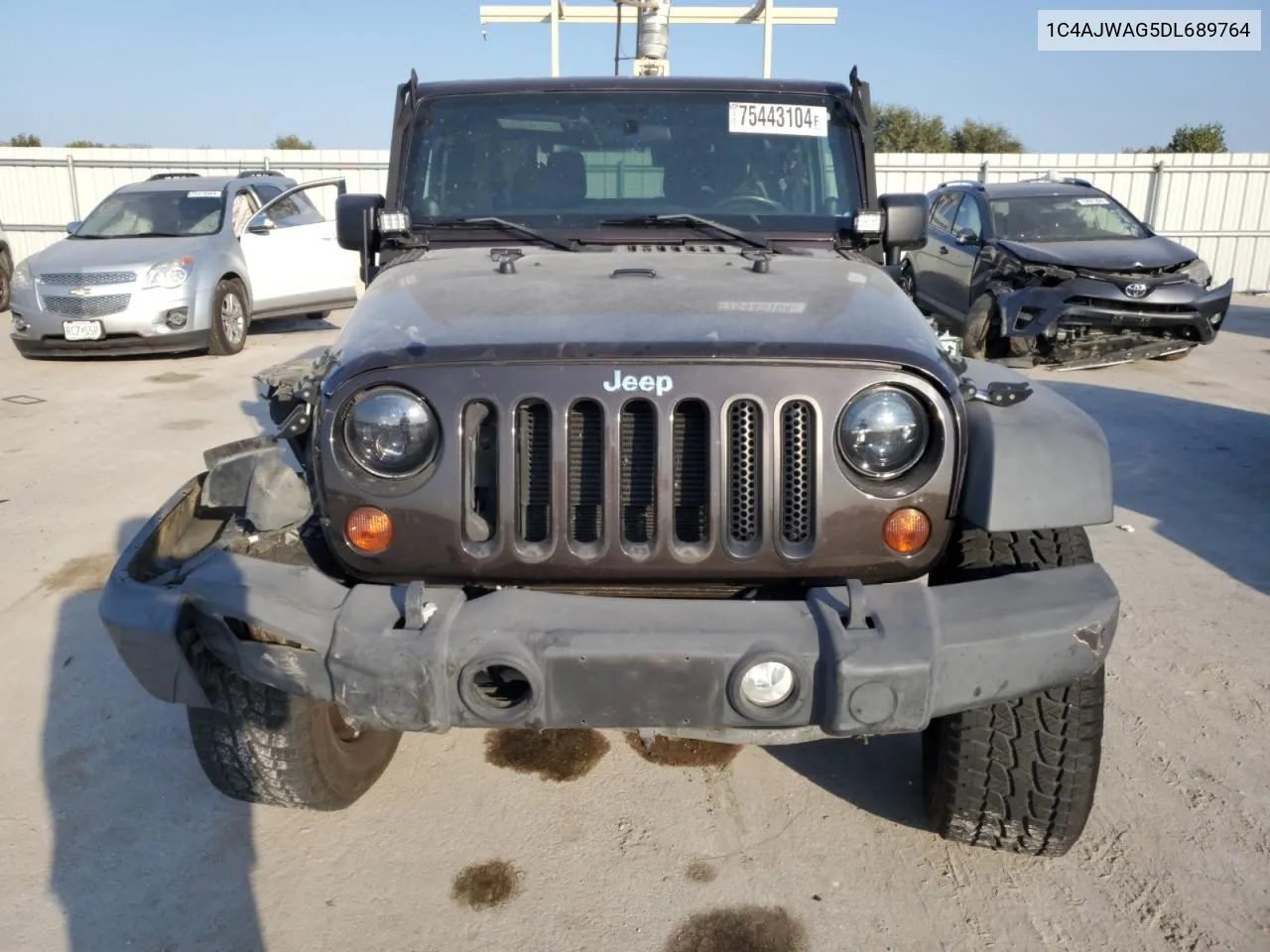 2013 Jeep Wrangler Sport VIN: 1C4AJWAG5DL689764 Lot: 75443104