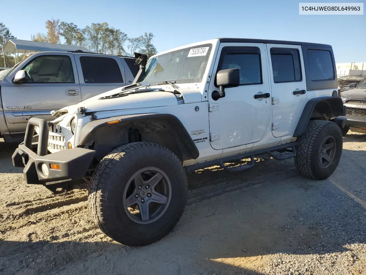 2013 Jeep Wrangler Unlimited Sahara VIN: 1C4HJWEG8DL649963 Lot: 75526734