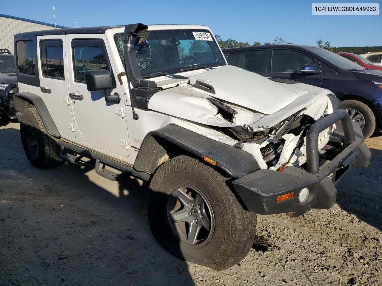 2013 Jeep Wrangler Unlimited Sahara VIN: 1C4HJWEG8DL649963 Lot: 75526734