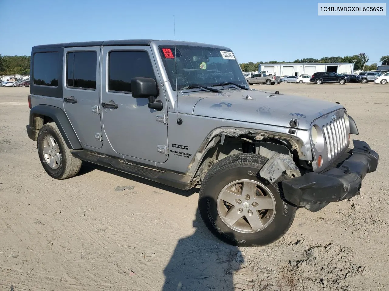 2013 Jeep Wrangler Unlimited Sport VIN: 1C4BJWDGXDL605695 Lot: 75552094