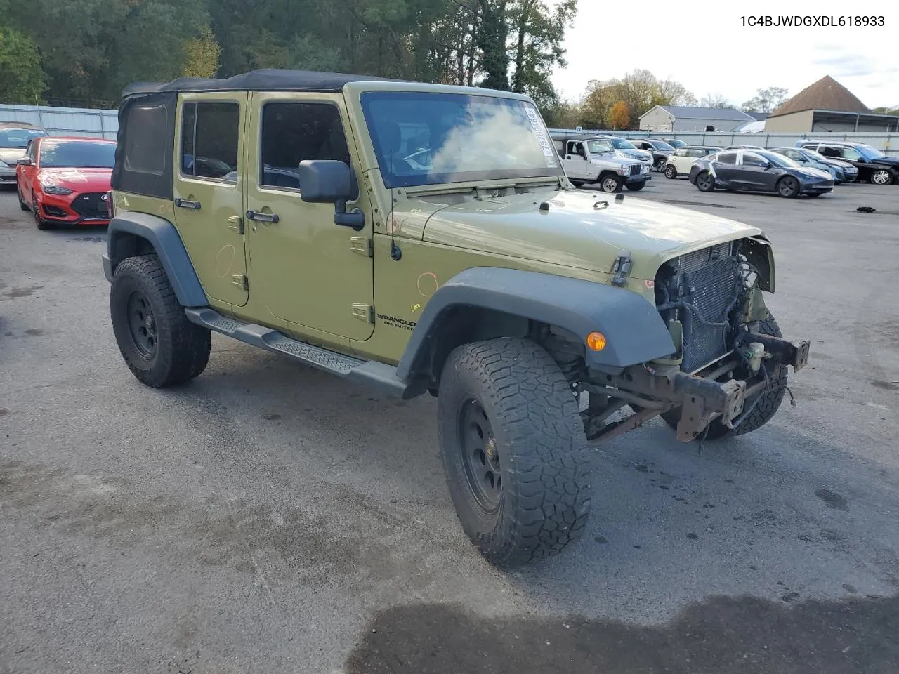 2013 Jeep Wrangler Unlimited Sport VIN: 1C4BJWDGXDL618933 Lot: 75760464