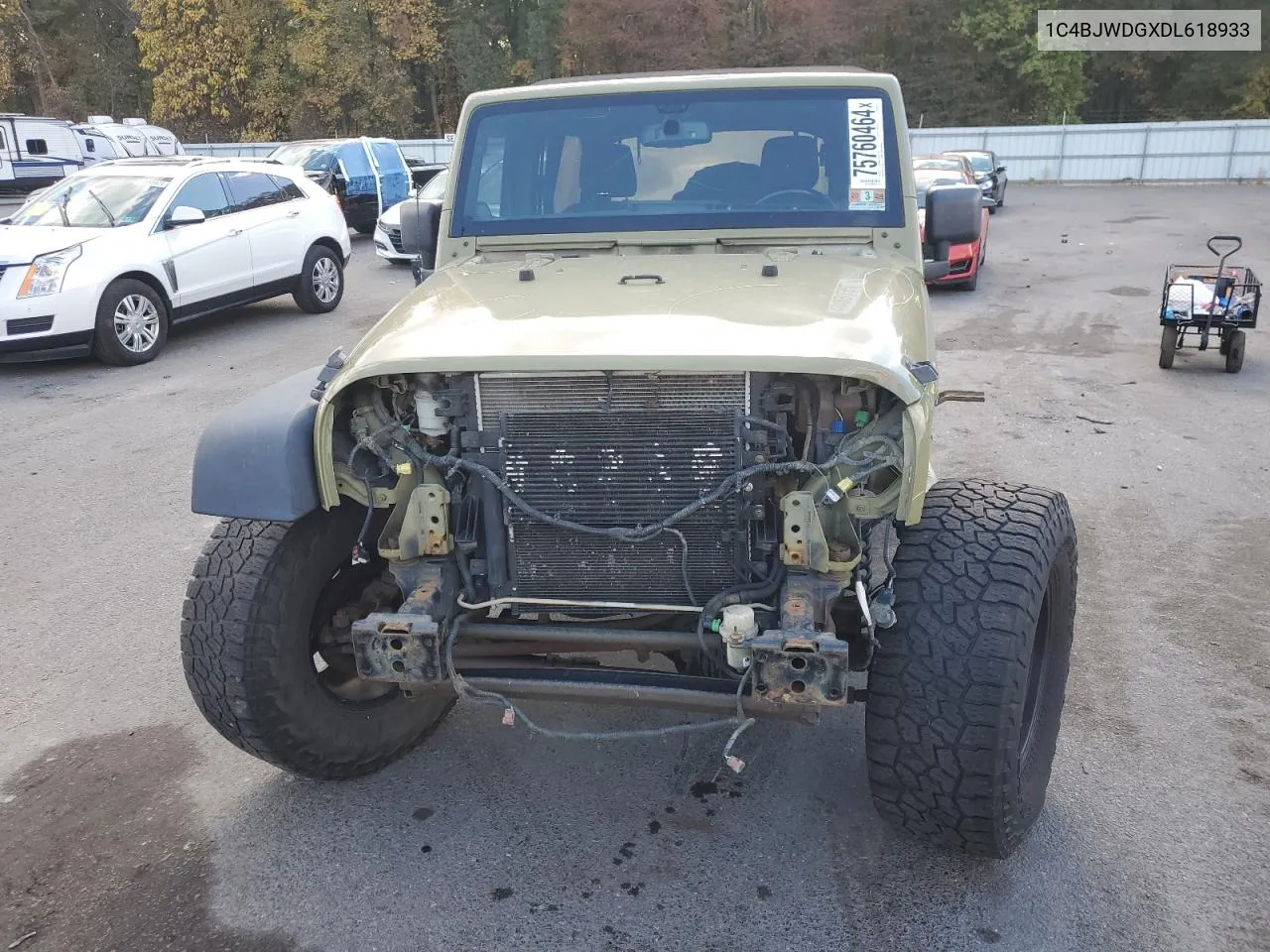 2013 Jeep Wrangler Unlimited Sport VIN: 1C4BJWDGXDL618933 Lot: 75760464