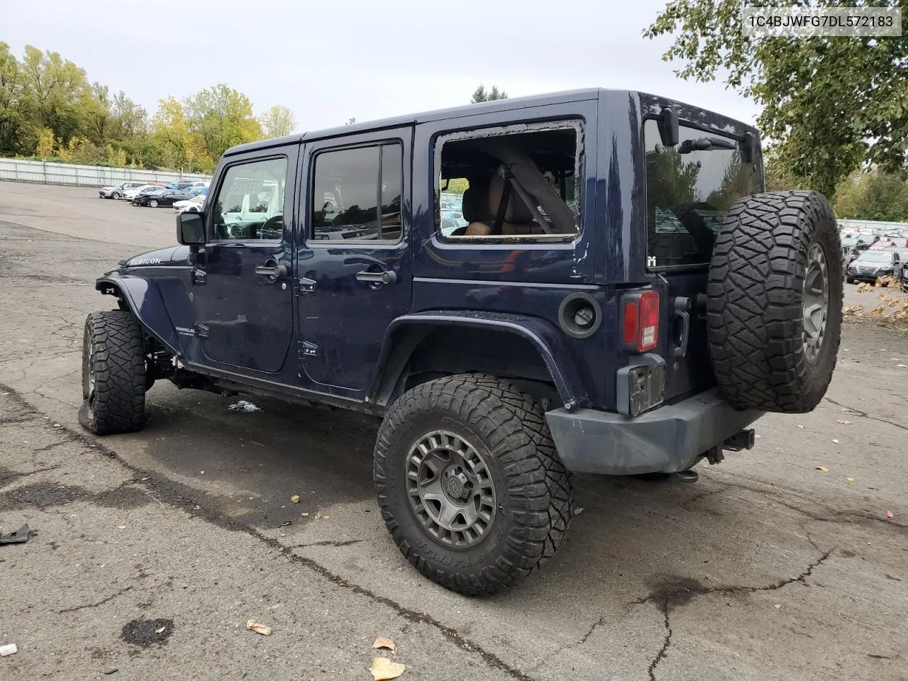 2013 Jeep Wrangler Unlimited Rubicon VIN: 1C4BJWFG7DL572183 Lot: 75899554