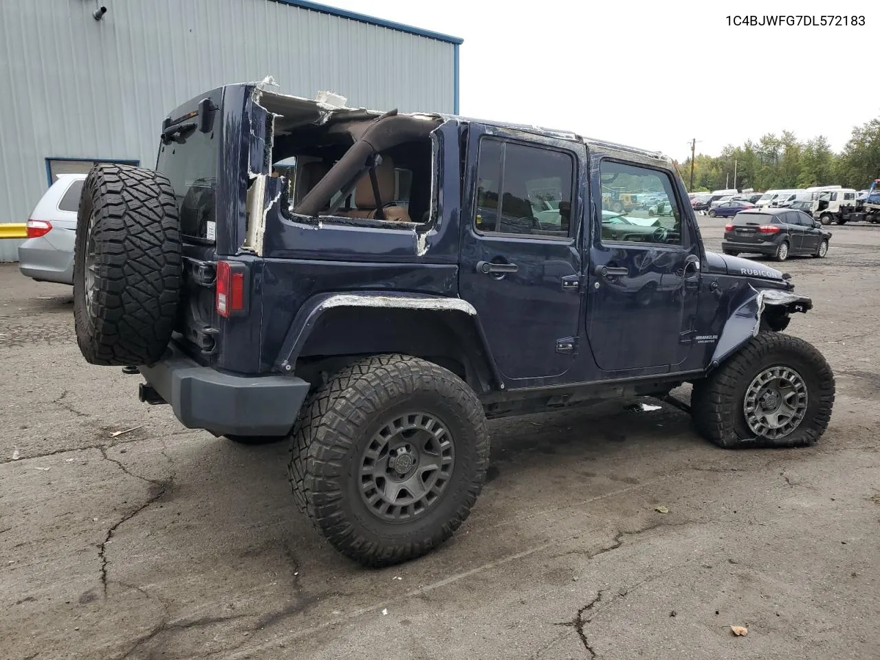 2013 Jeep Wrangler Unlimited Rubicon VIN: 1C4BJWFG7DL572183 Lot: 75899554