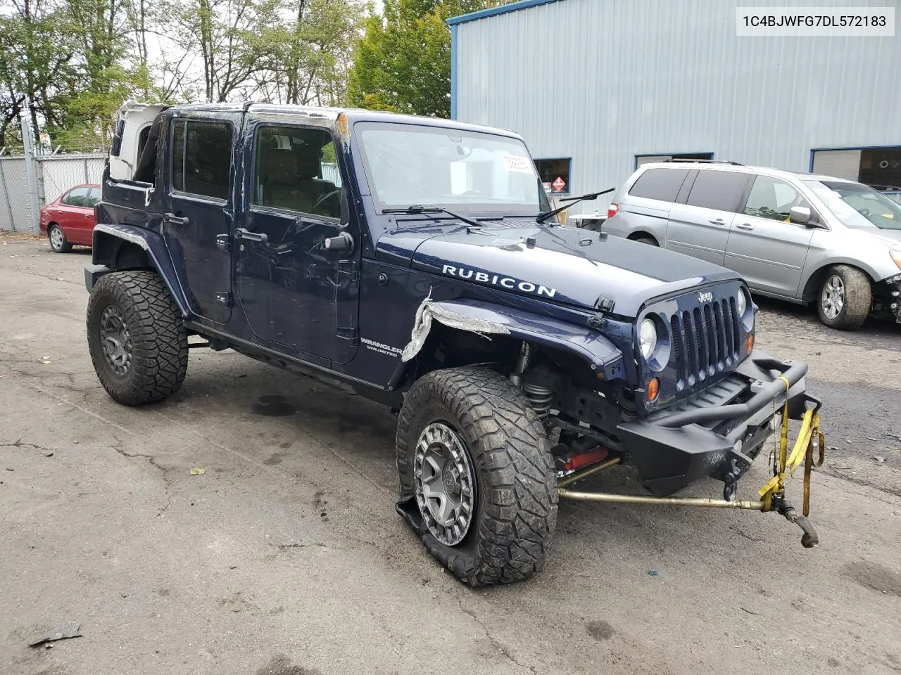 2013 Jeep Wrangler Unlimited Rubicon VIN: 1C4BJWFG7DL572183 Lot: 75899554