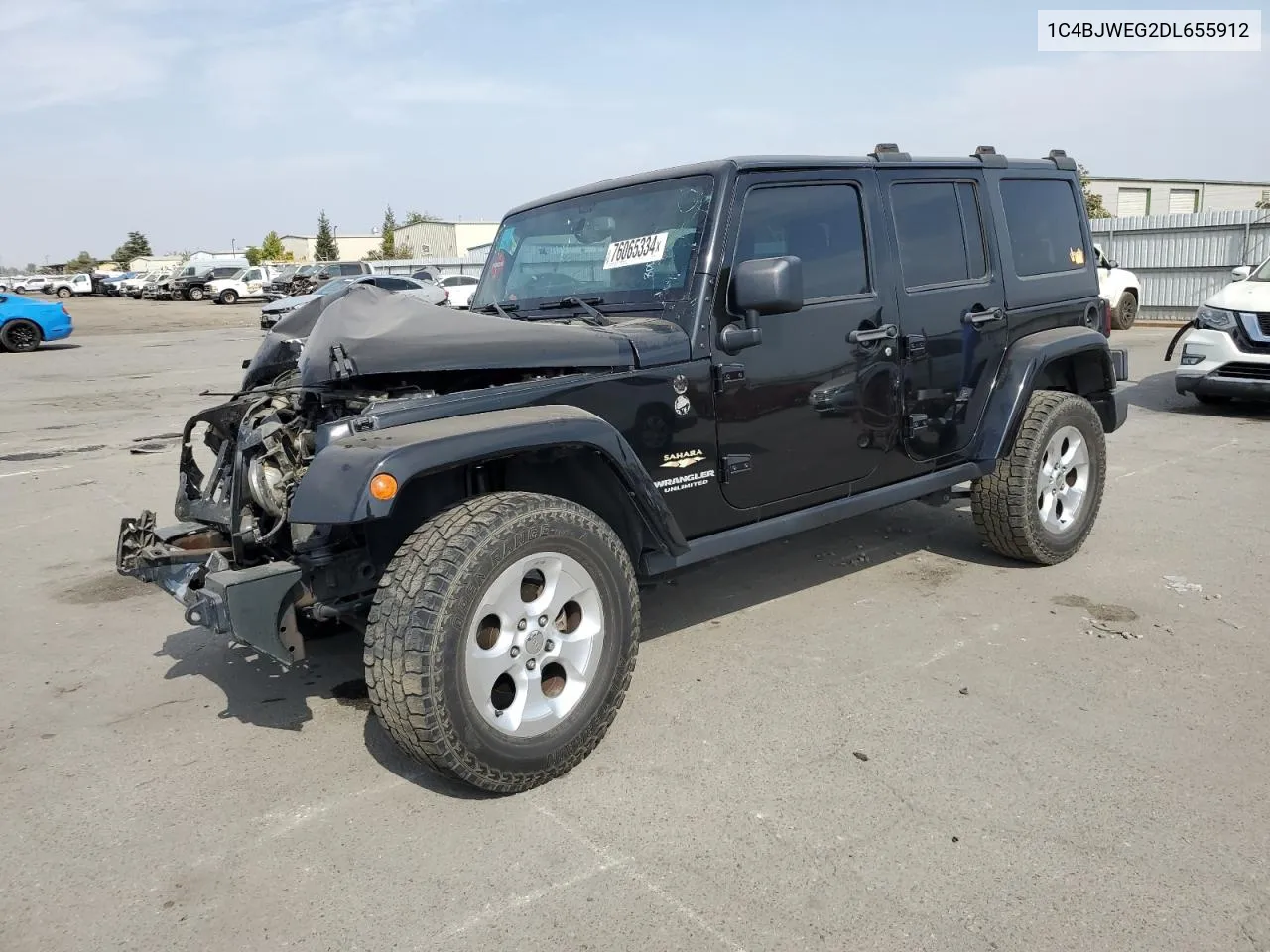 2013 Jeep Wrangler Unlimited Sahara VIN: 1C4BJWEG2DL655912 Lot: 76065334