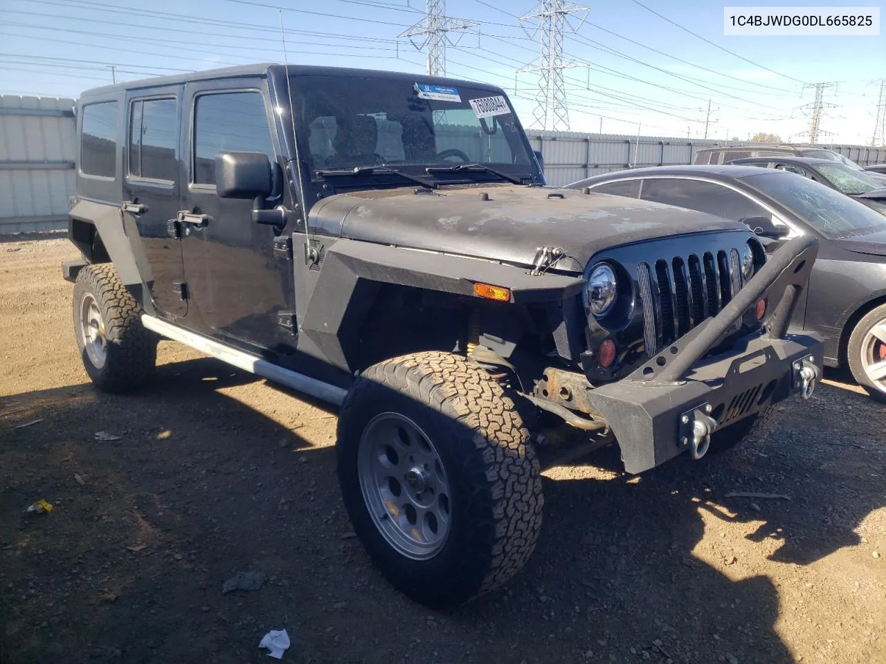 2013 Jeep Wrangler Unlimited Sport VIN: 1C4BJWDG0DL665825 Lot: 76080844