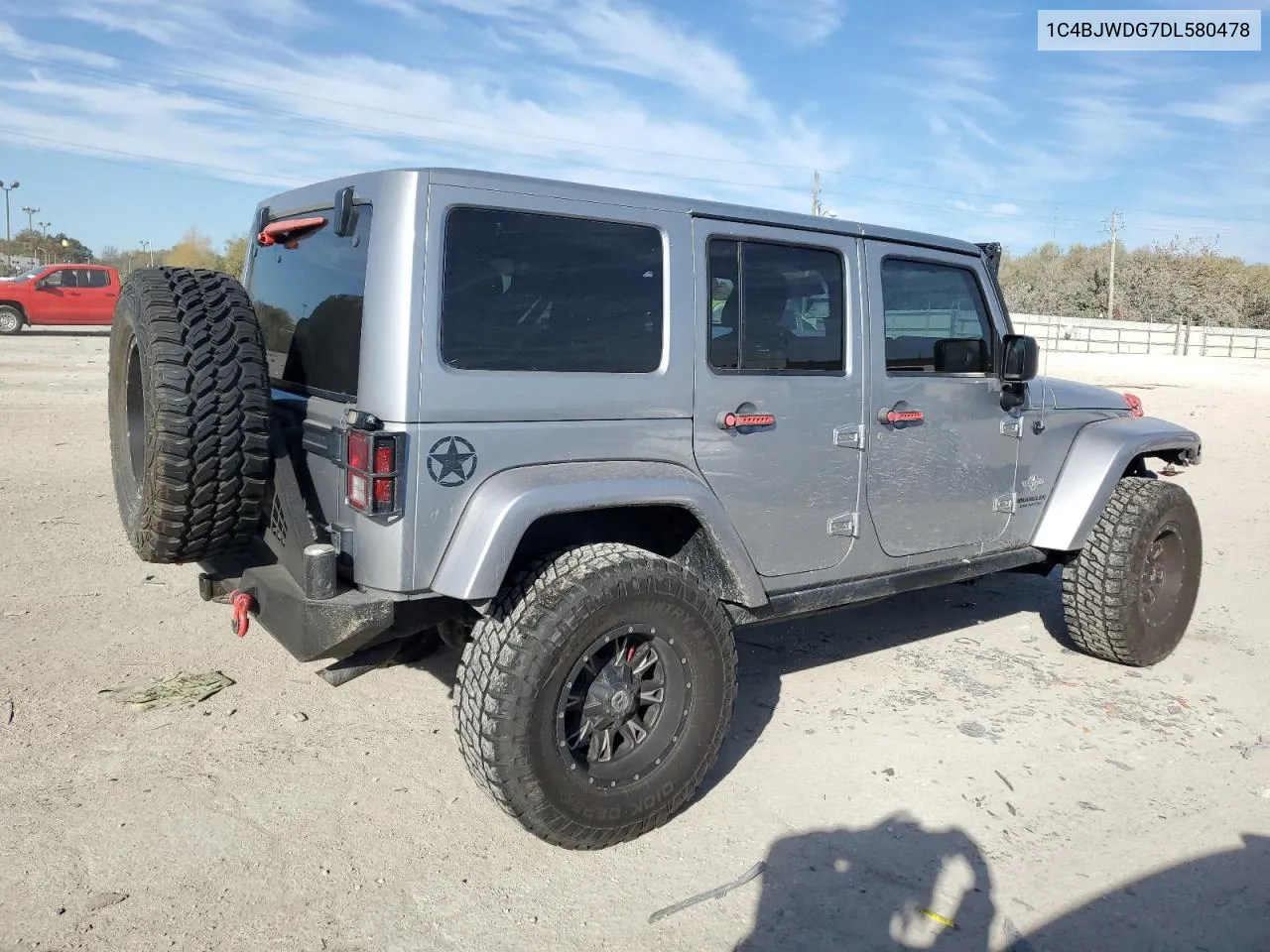 2013 Jeep Wrangler Unlimited Sport VIN: 1C4BJWDG7DL580478 Lot: 76344604