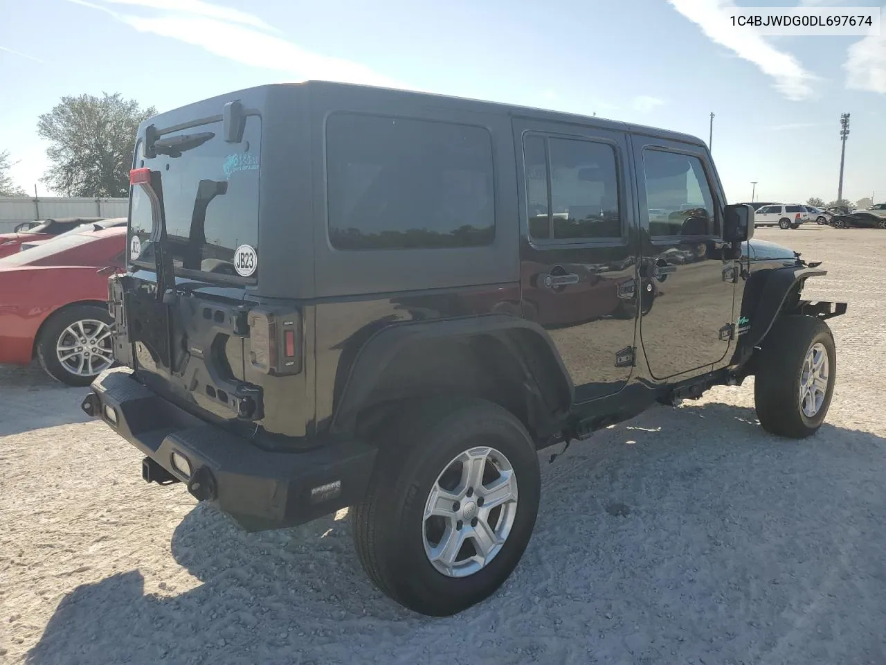 2013 Jeep Wrangler Unlimited Sport VIN: 1C4BJWDG0DL697674 Lot: 76418544