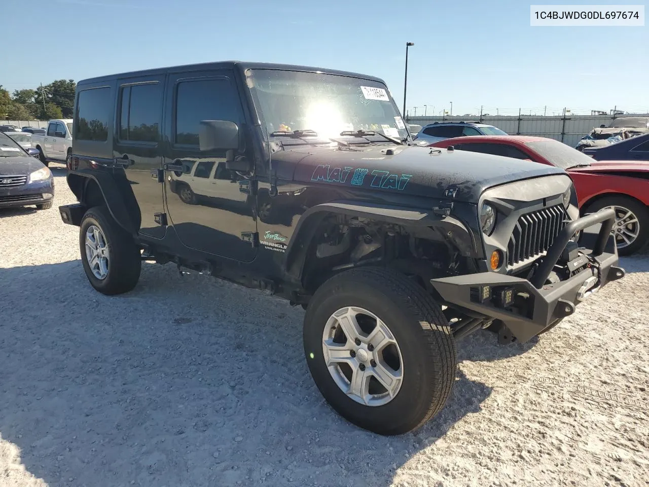 2013 Jeep Wrangler Unlimited Sport VIN: 1C4BJWDG0DL697674 Lot: 76418544