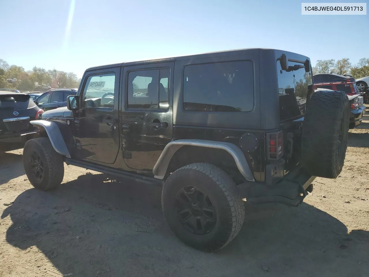 2013 Jeep Wrangler Unlimited Sahara VIN: 1C4BJWEG4DL591713 Lot: 76443194