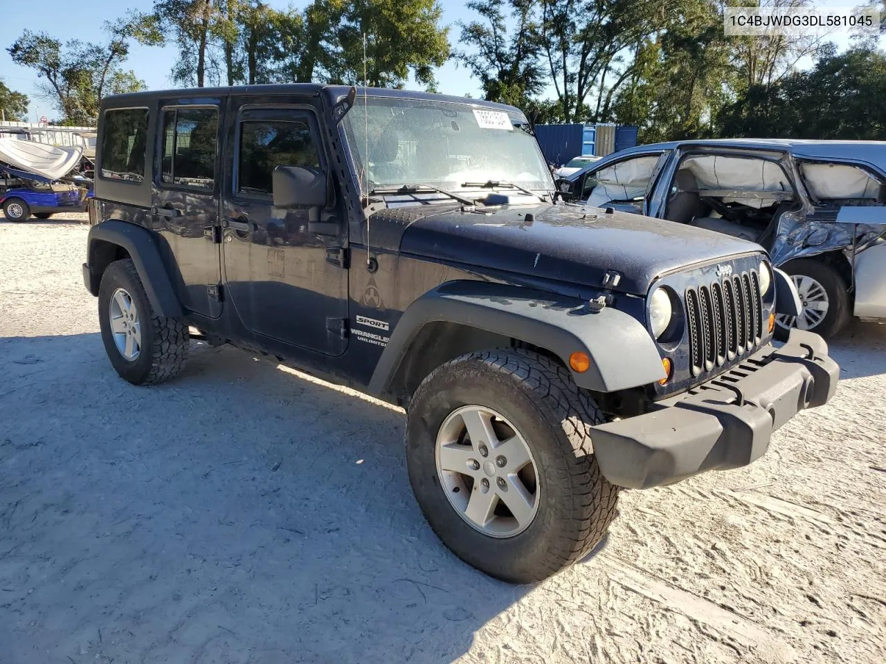 2013 Jeep Wrangler Unlimited Sport VIN: 1C4BJWDG3DL581045 Lot: 76631534