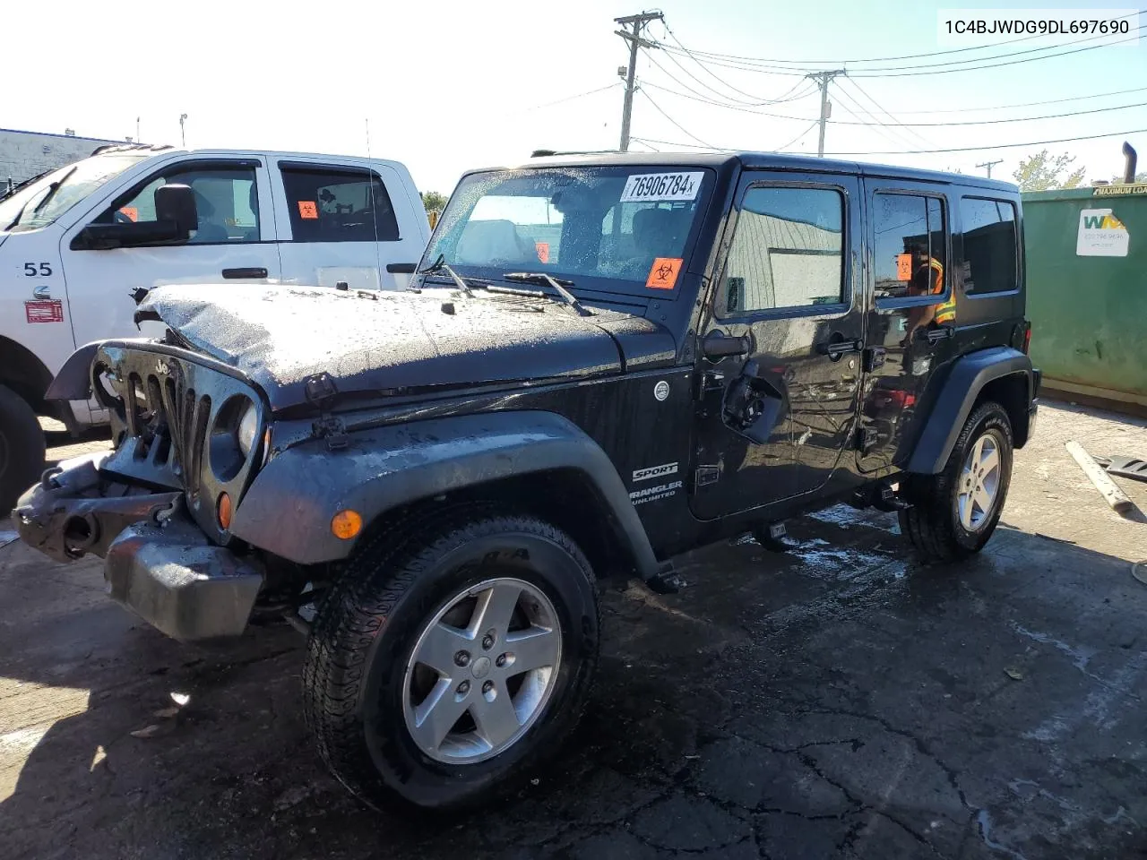 2013 Jeep Wrangler Unlimited Sport VIN: 1C4BJWDG9DL697690 Lot: 76906784