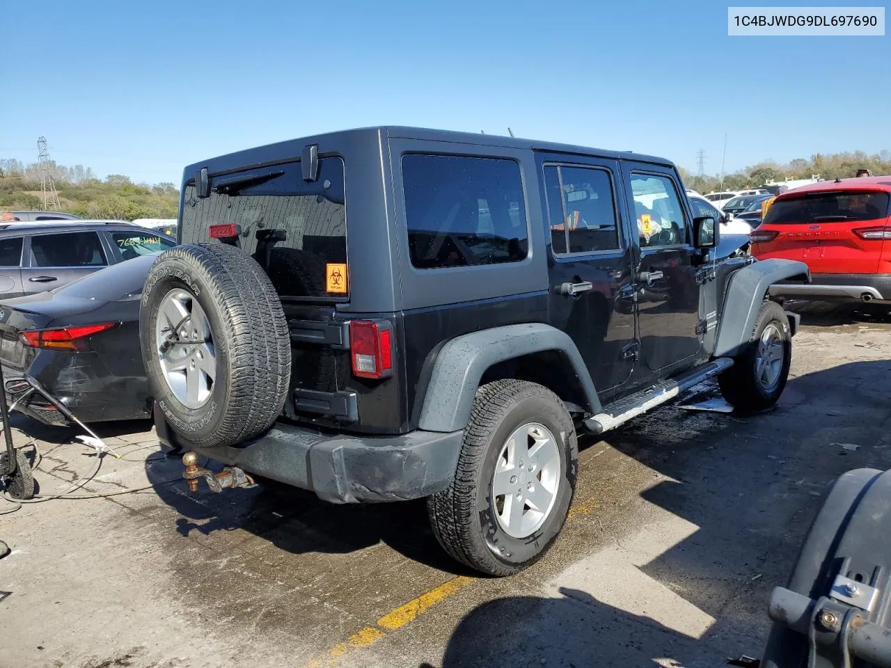 2013 Jeep Wrangler Unlimited Sport VIN: 1C4BJWDG9DL697690 Lot: 76906784