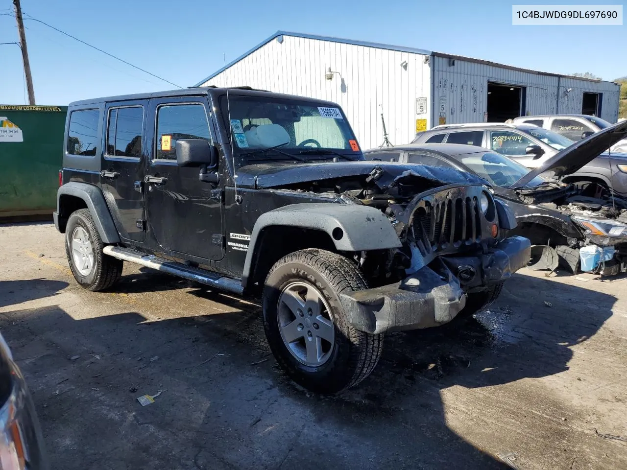 2013 Jeep Wrangler Unlimited Sport VIN: 1C4BJWDG9DL697690 Lot: 76906784