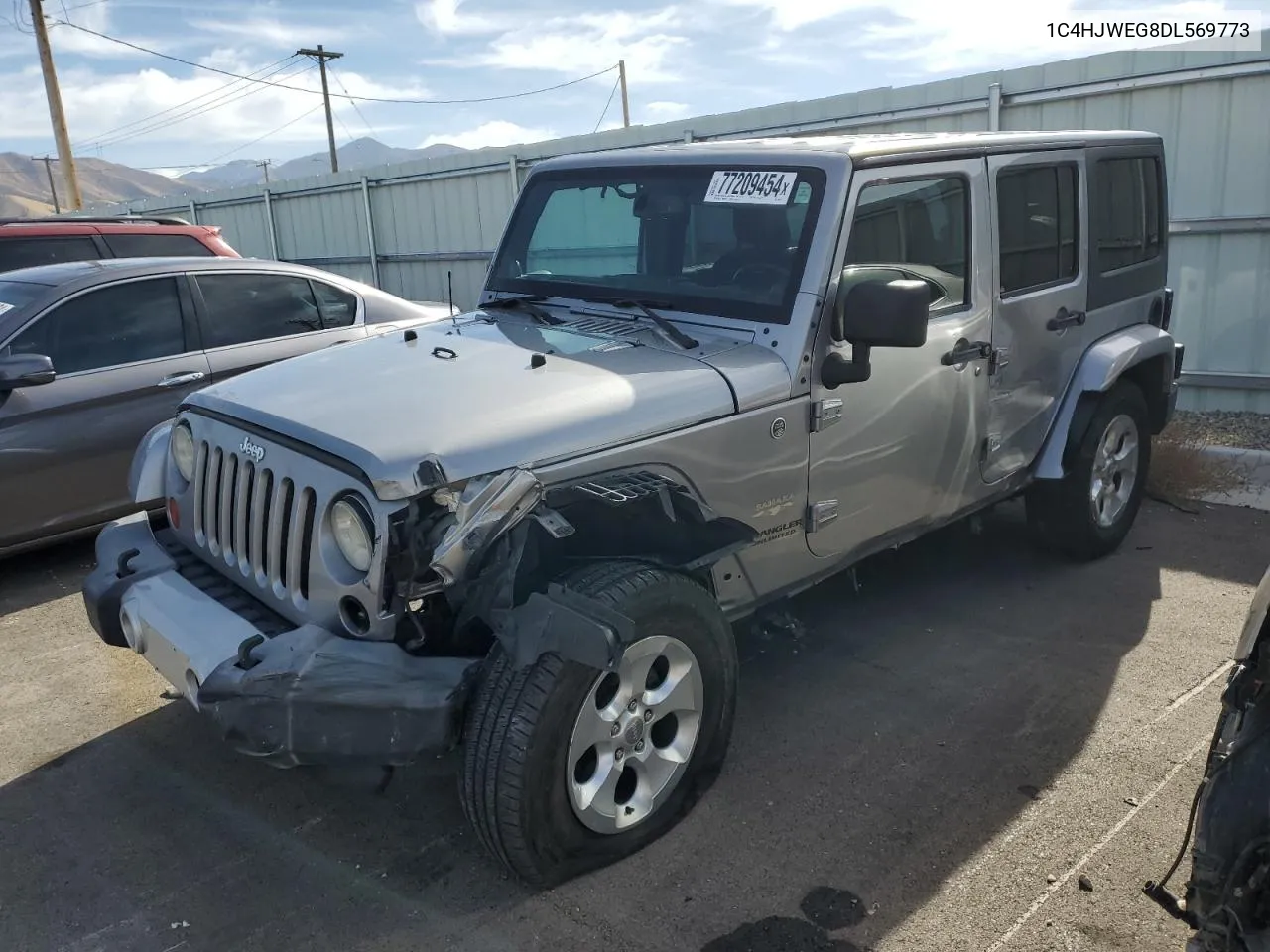 2013 Jeep Wrangler Unlimited Sahara VIN: 1C4HJWEG8DL569773 Lot: 77209454