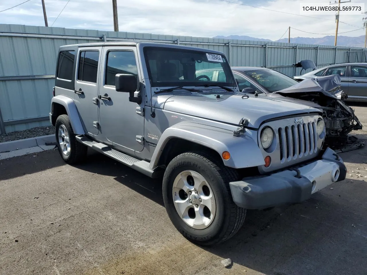 2013 Jeep Wrangler Unlimited Sahara VIN: 1C4HJWEG8DL569773 Lot: 77209454