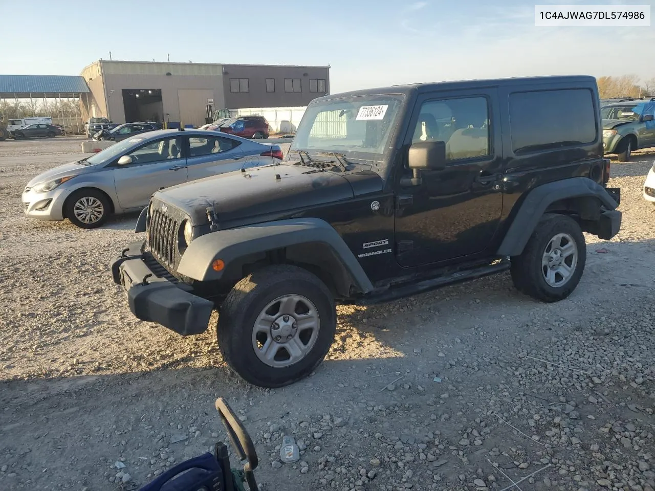 2013 Jeep Wrangler Sport VIN: 1C4AJWAG7DL574986 Lot: 77336124