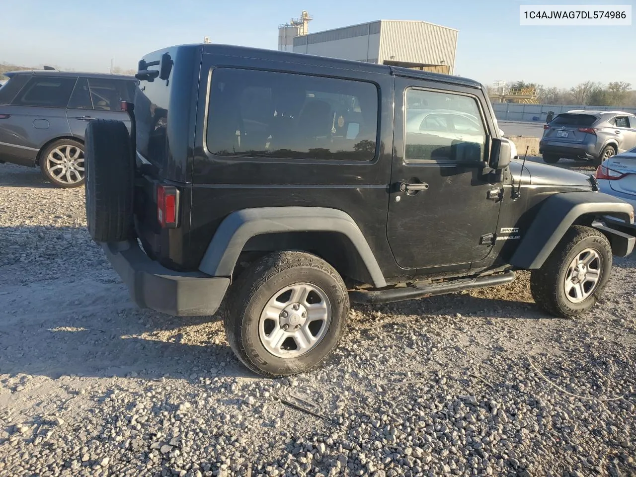 2013 Jeep Wrangler Sport VIN: 1C4AJWAG7DL574986 Lot: 77336124