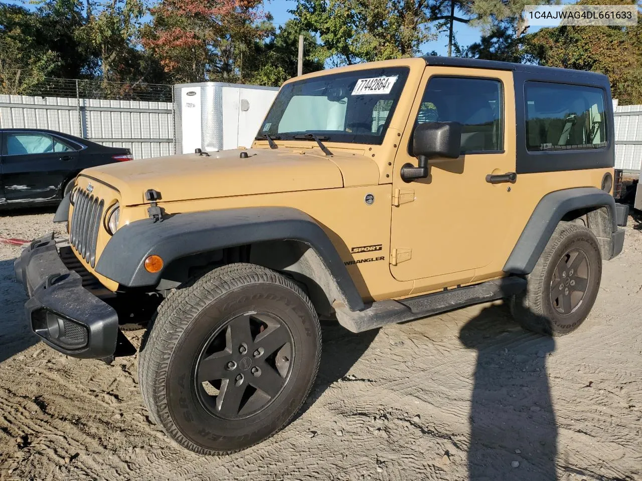 2013 Jeep Wrangler Sport VIN: 1C4AJWAG4DL661633 Lot: 77442864