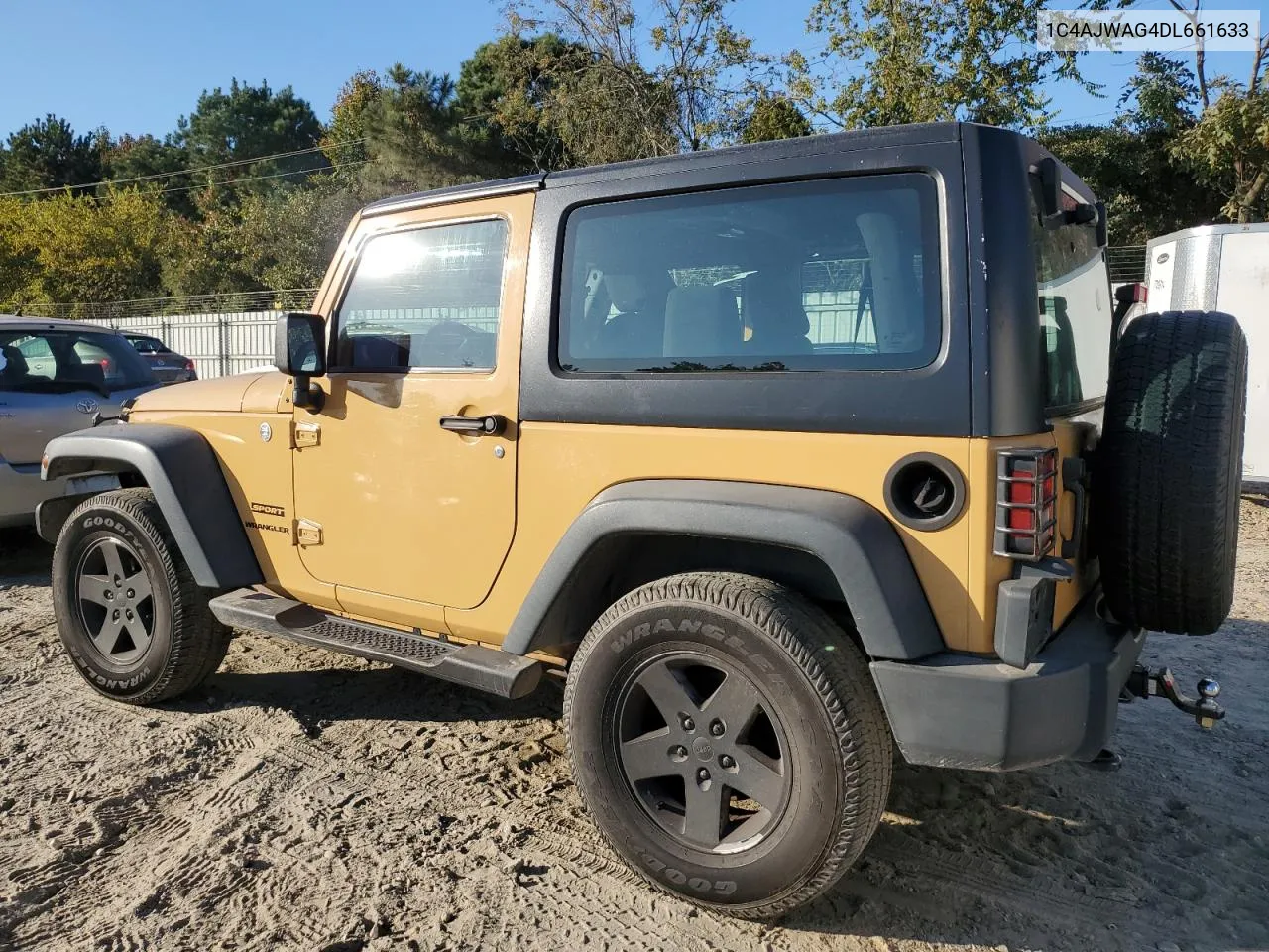 2013 Jeep Wrangler Sport VIN: 1C4AJWAG4DL661633 Lot: 77442864