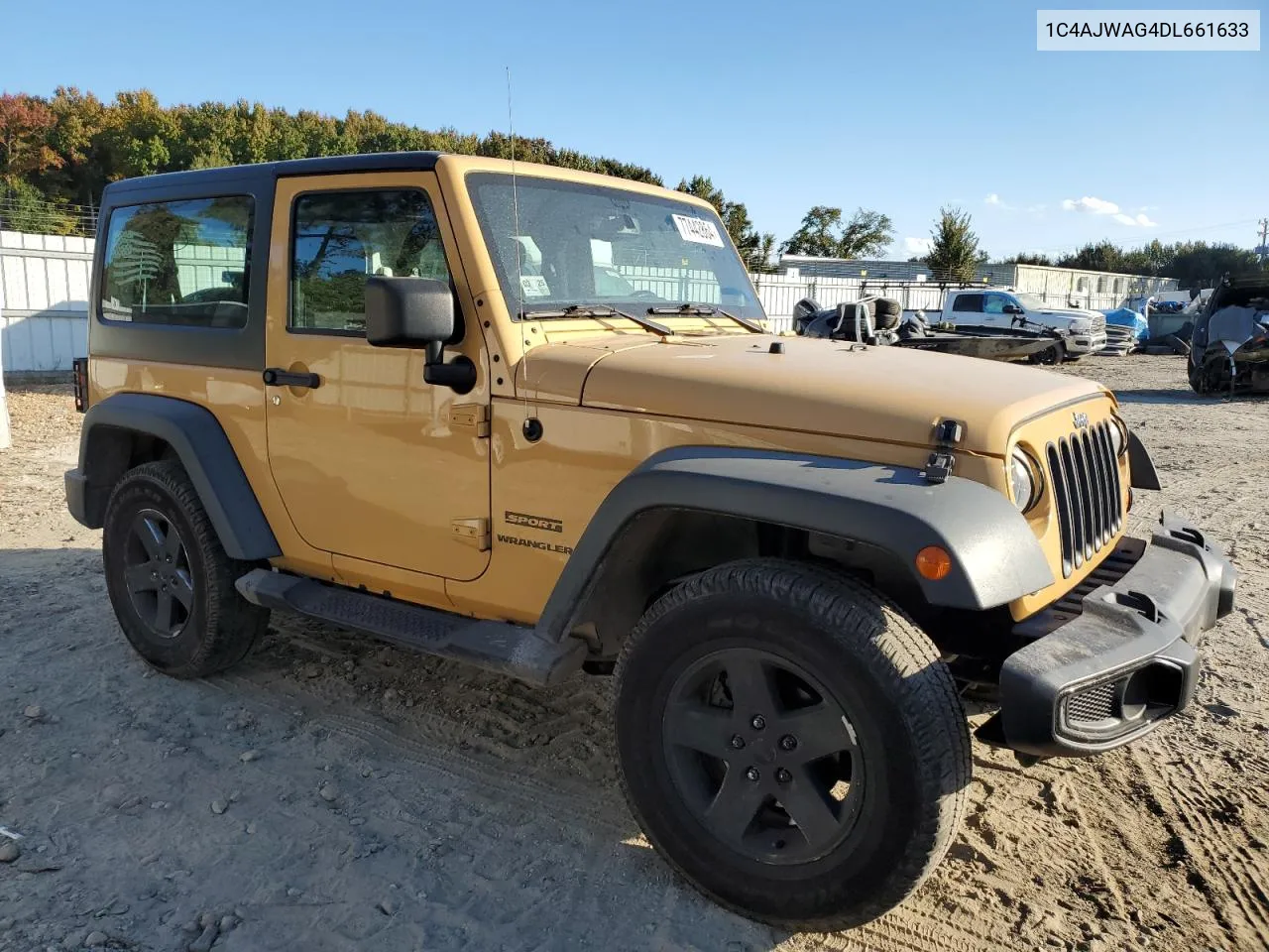 2013 Jeep Wrangler Sport VIN: 1C4AJWAG4DL661633 Lot: 77442864