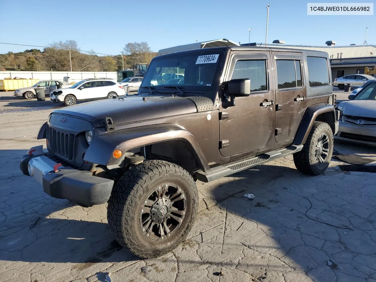 2013 Jeep Wrangler Unlimited Sahara VIN: 1C4BJWEG1DL666982 Lot: 77709634