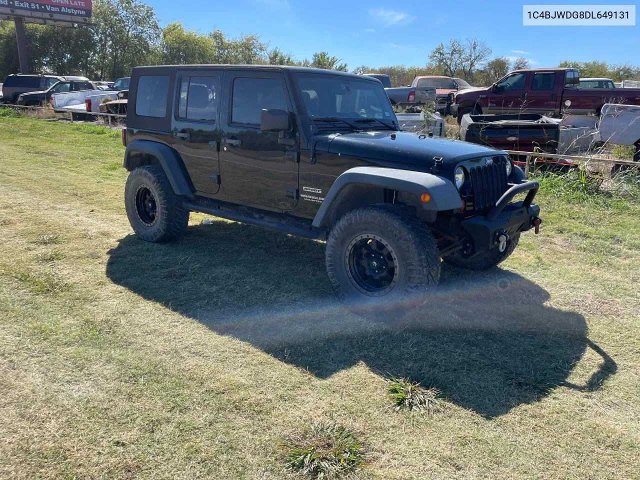 2013 Jeep Wrangler Unlimited Sport VIN: 1C4BJWDG8DL649131 Lot: 77786794