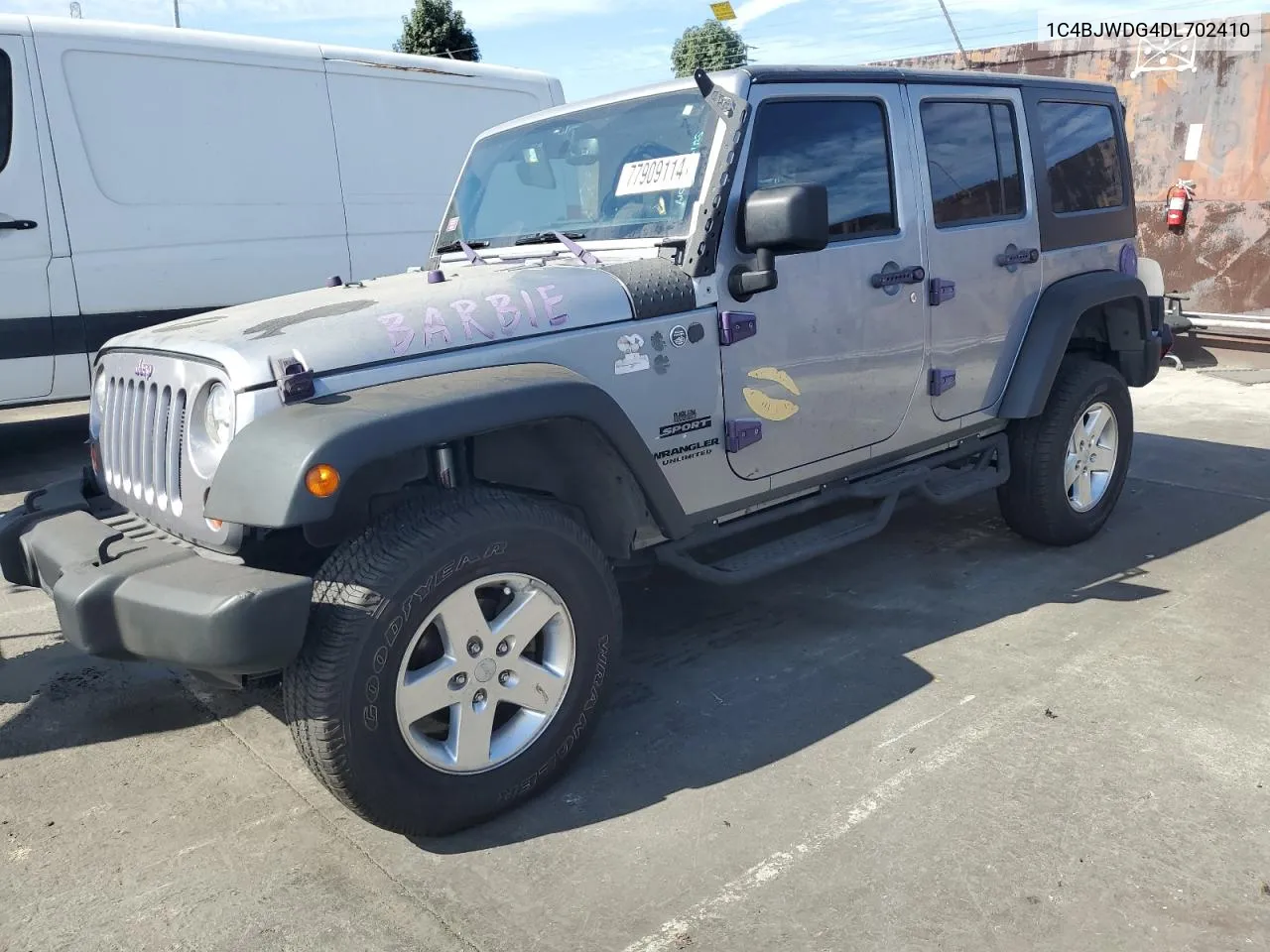 2013 Jeep Wrangler Unlimited Sport VIN: 1C4BJWDG4DL702410 Lot: 77909114