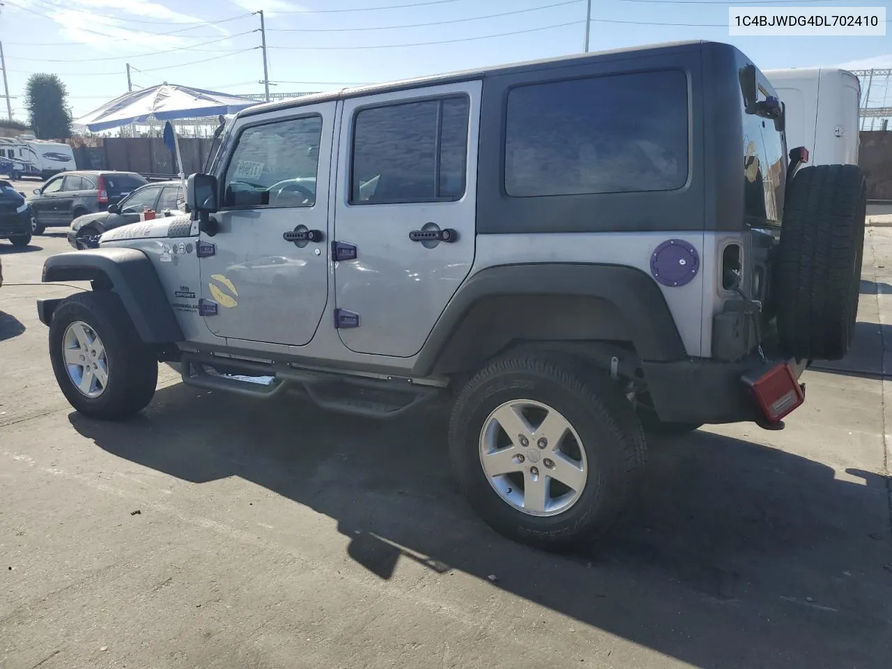 2013 Jeep Wrangler Unlimited Sport VIN: 1C4BJWDG4DL702410 Lot: 77909114